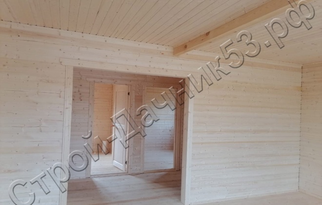 4 Каркасно-щитовой дом  Д-23, 9х9м, 81 М², Тульская область, Заокский район, село Яковлево. (13)